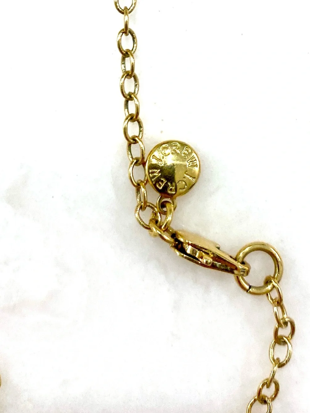 J. Crew Gold-Tone Necklace with White Pearls